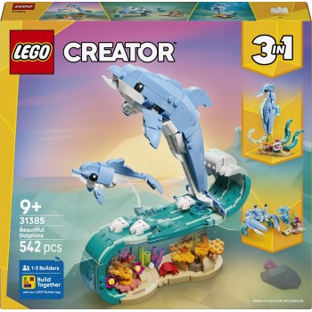 LEGO ® Creator 3In1 Sea Animals: Beautiful Dolphins 31385 5702018054796