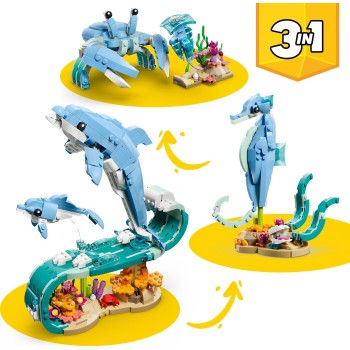 LEGO Creator Θαλάσσια Ζώα: Όμορφα Δελφίνια 31385 5702018054796