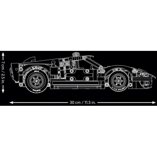 LEGO Technic Αγωνιστικό Αυτοκίνητο Ford GT40 MKII του 1966 42223 5702018067048