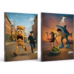 Notebook pin 17x25 40f. Brainrot Brainrot 26300 | Toys-shop.gr