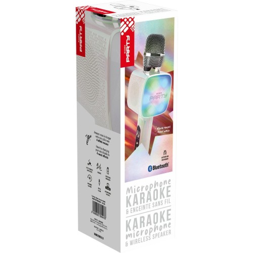 bigben Microphone Big Ben 15W Bluetooth And Karaoke White PARTYBTHPM  3499550390476