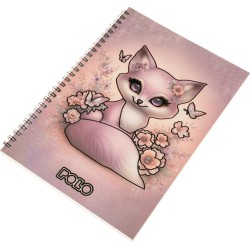 Τετραδιο spiral design a4 3θ polo.gr cute fox 919004 - 8425 5201927151256