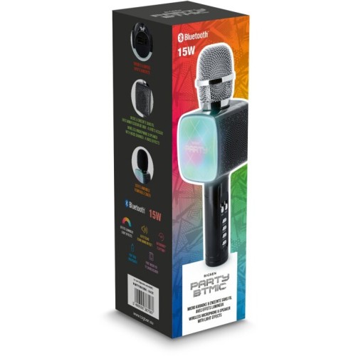 BANDAI NAMCO Μικρόφωνο Big Ben 15W Με  Bluetooth Καραόκε Μαύρο PARTYBTHPM  3499550387087