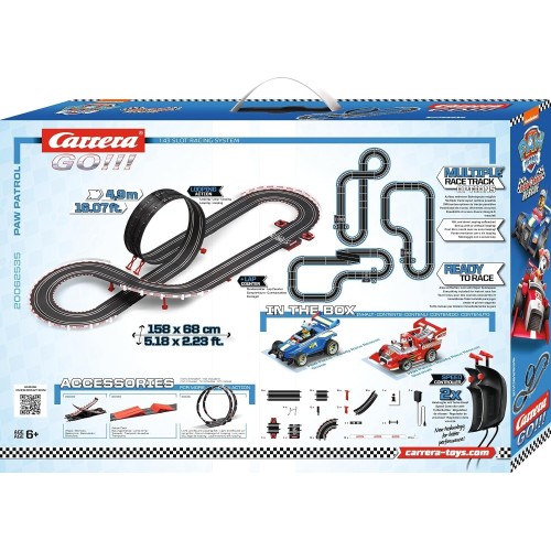 Carrera go!!! set: paw patrol - ready race rescue - 1:43 slot racing system (20062535) 20062535 4007486625358
