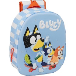 safta Bluey School Backpack, 3D Design, Ideal for Children of Different Ages, Com 622674892 8412688630622