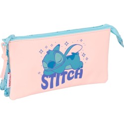 safta Stitch Ohana – Triple Pencil Case, Childrens Pencil Case, Ideal for School  812613744 8412688620784