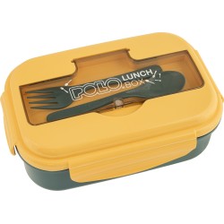POLO Δοχειο φαγητου με διαχωριστικο p/p petrol/lemon yellow-πετρολ/ανοιχτο κιτρινο 951038 - 5870 5201927154608