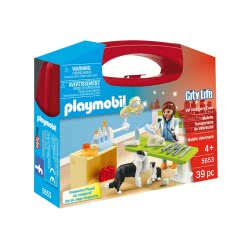 Playmobil Βαλιτσάκι Επίσκεψη Στον Κτηνίατρο 5653 4008789056535