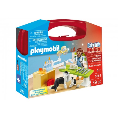 Playmobil Βαλιτσάκι Επίσκεψη Στον Κτηνίατρο 5653 4008789056535