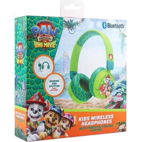 otl technologies otl Children's Headphones - paw Patrol: the Dino Movie, Wireless, Green  5055371632744