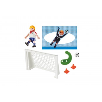 Playmobil Βαλιτσάκι Σετ Εξάσκησης Ποδοσφαίρου 5654 4008789056542