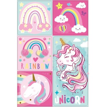 Diakakis imports Σχολικό Σετ Must Unicorn 7 Τμχ. σε PVC Τσαντάκι 000585165 5205698609138