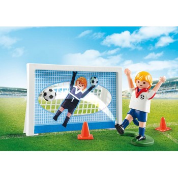 Playmobil Βαλιτσάκι Σετ Εξάσκησης Ποδοσφαίρου 5654 4008789056542