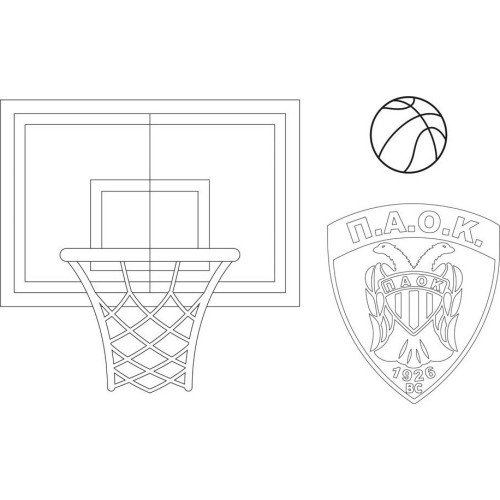 Diakakis imports Drawing block 23x33cm 40 sheets self-stencil- 2 pages x 2 sheets. paok bc 000132009 5205698817786