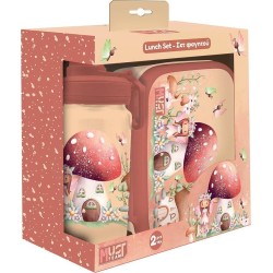Diakakis imports Σετ Φαγητού Must Team Romantic Fairy φαγητοδοχείο PP 800ml-παγούρι αλουμινίου 500ml 000587560 5205698826573
