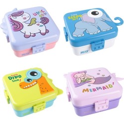 Diakakis imports Lunch Box Must Team 2 In 1 1590ml And 70ml Pp Plastic 20.3x20x9.4 Cm 4 Designs 000587527 5205698823268