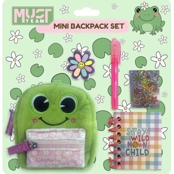 Diakakis imports School Mini Bag Set Must Team Frog 6 Pcs. 000587775 5205698837616