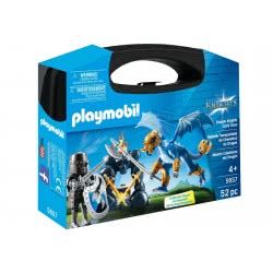 Playmobil Βαλιτσάκι Ιππότης Με Δράκο 5657 4008789056573