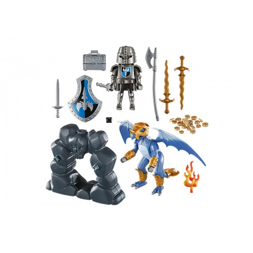 Playmobil Βαλιτσάκι Ιππότης Με Δράκο 5657 4008789056573