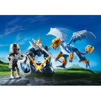 Playmobil Βαλιτσάκι Ιππότης Με Δράκο 5657 4008789056573