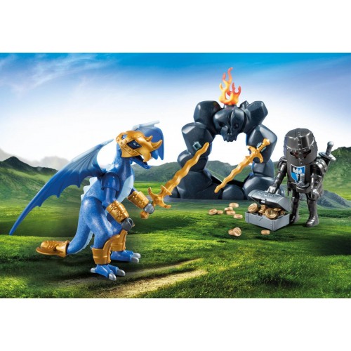 Playmobil Βαλιτσάκι Ιππότης Με Δράκο 5657 4008789056573