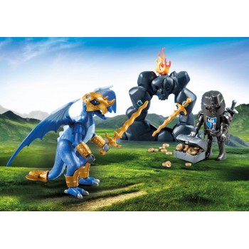 Playmobil Βαλιτσάκι Ιππότης Με Δράκο 5657 4008789056573