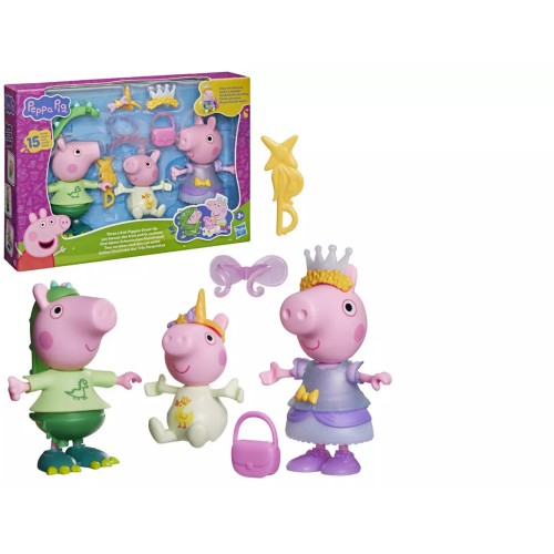 Hasbro Peppa Pig Three Little Piggies Dress Up Playset Παιχνίδι Μινιατούρα Για 3+ Ετών G2508 5010996380241