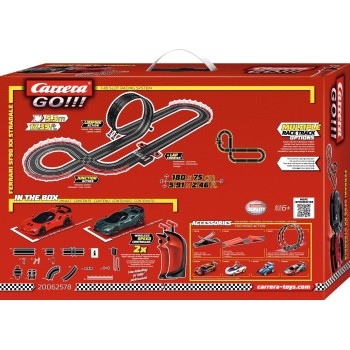 Carrera - 20062578 Go!!! Ferrari Supercar Power Wireless Racetrack Set I Πίστα Με 2 Αυτοκινητάκια 20062578 4007486625785