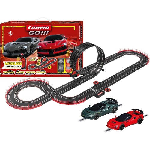 Carrera - 20062578 Go!!! Ferrari Supercar Power Wireless Racetrack Set I Πίστα Με 2 Αυτοκινητάκια 20062578 4007486625785