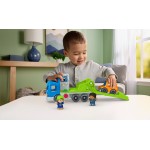 Mattel Fisher-price Little People Load & Roll Hauler Car Carrier Toddler Playset, Vehicle & Figures JJY78 194735345021