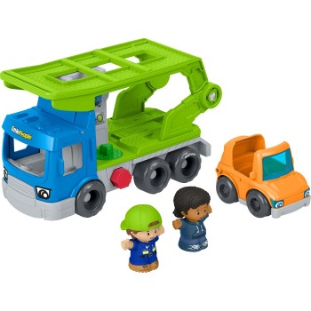 Mattel Fisher-price Little People Load & Roll Hauler Car Carrier Toddler Playset, Vehicle & Figures JJY78 194735345021