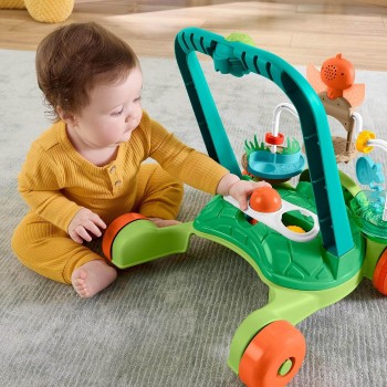 Mattel Fisher-price Moves With You Turtle Walker, Baby & Toddler Activity Push Toy, 5 Balls JKD63 194735347339