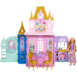 Mattel Disney Princess - Πριγκιπικο Καστρο-Βαλιτσακι Και Κούκλα Disney Princess JLK27 194735365852