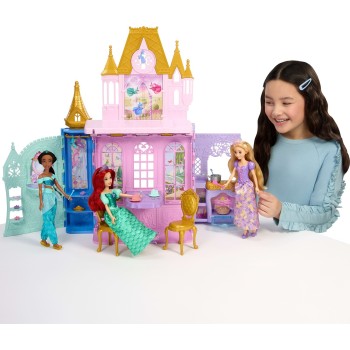 Mattel Disney Princess Rapunzel Doll and Close & Carry Castle Playset With 5 Play Areas & 20 Accessories JLK27 194735365852