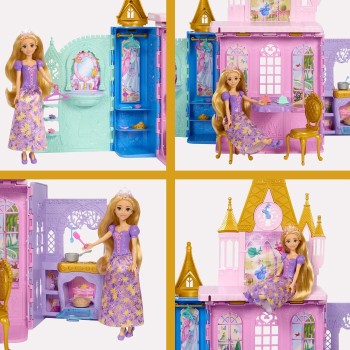 Mattel Disney Princess - Πριγκιπικο Καστρο-Βαλιτσακι Και Κούκλα Disney Princess JLK27 194735365852