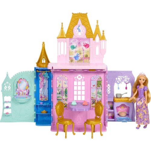 Mattel Disney Princess - Πριγκιπικο Καστρο-Βαλιτσακι Και Κούκλα Disney Princess JLK27 194735365852