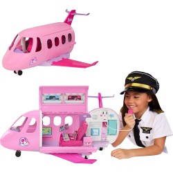 Mattel Barbie Dream Land Dream Plane With Working Microphone Feature and 14 Accessories JLW92 194735371174