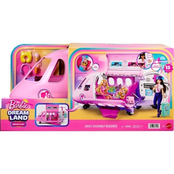 Mattel Barbie Dream Land Dream Plane With Working Microphone Feature and 14 Accessories JLW92 194735371174