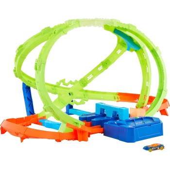 Mattel Hot Wheels Stunt Tracks Hypersphere Crash With 1 Die-cast Car in 1:64 Scale JMG48 194735376537