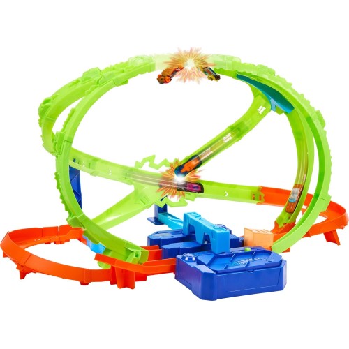 Mattel Hot Wheels Stunt Tracks Hypersphere Crash With 1 Die-cast Car in 1:64 Scale JMG48 194735376537