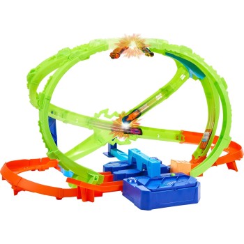 Mattel Hot Wheels Stunt Tracks Hypersphere Crash With 1 Die-cast Car in 1:64 Scale JMG48 194735376537