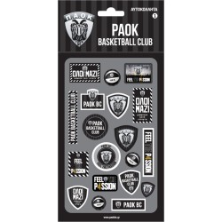 Χάρτινη Πόλη Stickers Puffy PAOK Basket HP.ST.P.0134 5206021147839