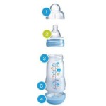 MAM Starter Set 2 Bottles & 1 Pacifier Ideal For Newborns 0+ Months Pink 655G 9001616833267