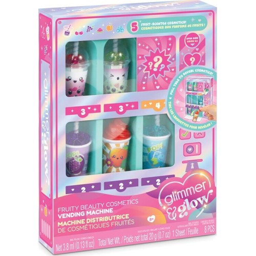 Make It Real it Real Glimmer and Glow Fruity Beauty Cosmetics Vending Machine 70009 638241700092