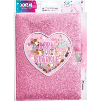 Make It Real it real glimmer and glow born to sparkle glitter journal 72006 638241720069