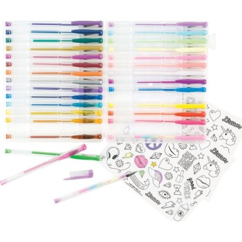 Make It Real it real glimmer and glow 30 gel pen set 72007 638241720076