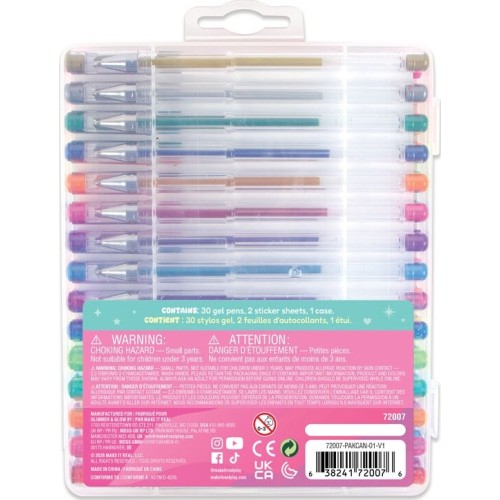 Make It Real it real glimmer and glow 30 gel pen set 72007 638241720076