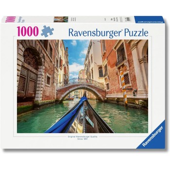 Ravensburger - Canale Di Venezia 1000 Τεμάχια | Παζλ Για Ενήλικες | Μέγεθος 50 X 70 | Βενετία 12001911 4005555019114
