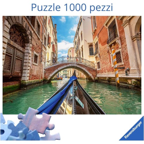 Ravensburger - Canale Di Venezia 1000 Τεμάχια | Παζλ Για Ενήλικες | Μέγεθος 50 X 70 | Βενετία 12001911 4005555019114