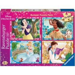 Ravensburger Disney Princess Puzzle, Παζλ 4X100 Τεμ. Πριγκίπισσες, Για Ηλικίες 5 Ετών Και Άνω 12004031 4005555040316